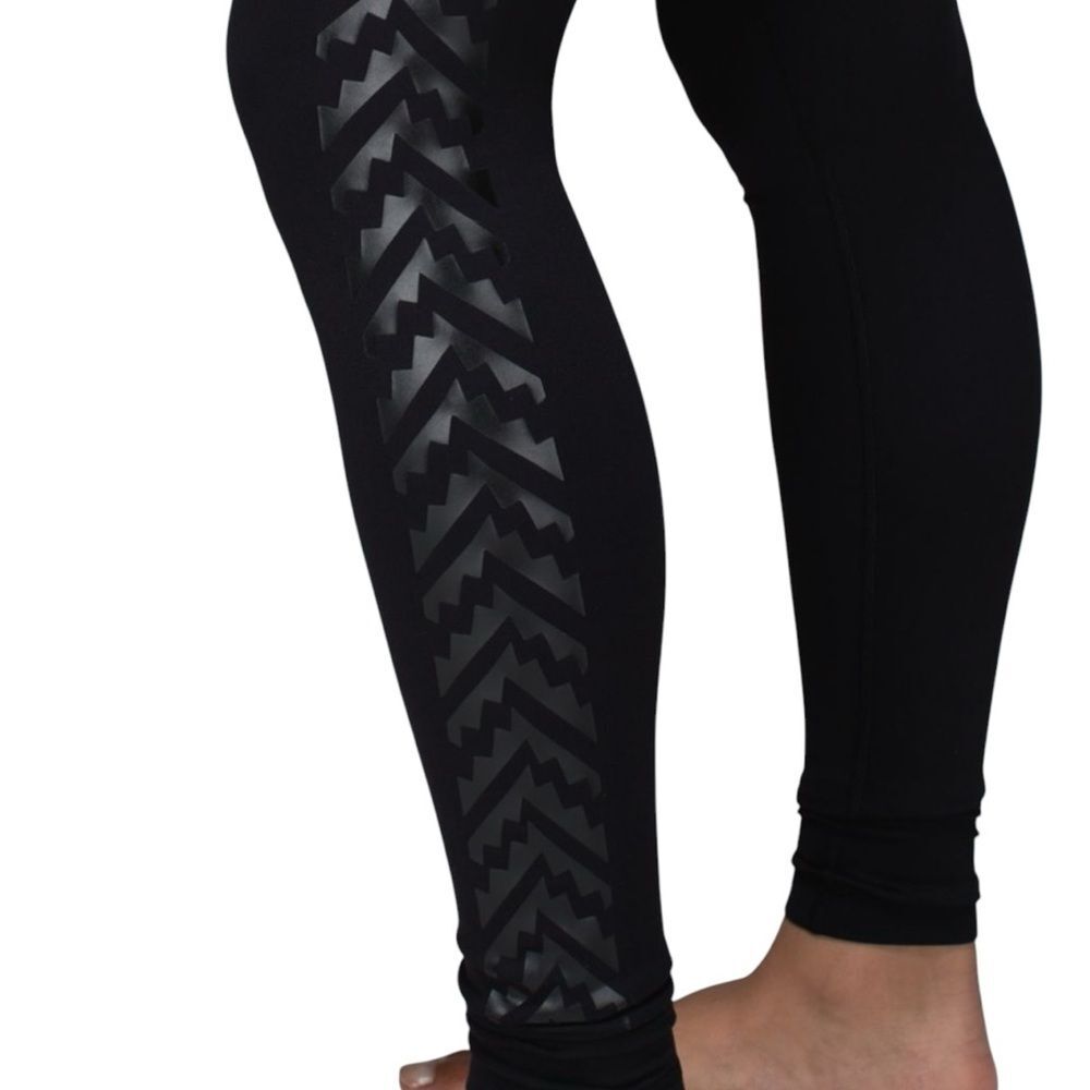 Lululemon Wunder Under Pant Full On Luon (Aztec Print) Sz. 2 - Picture 5 of 11